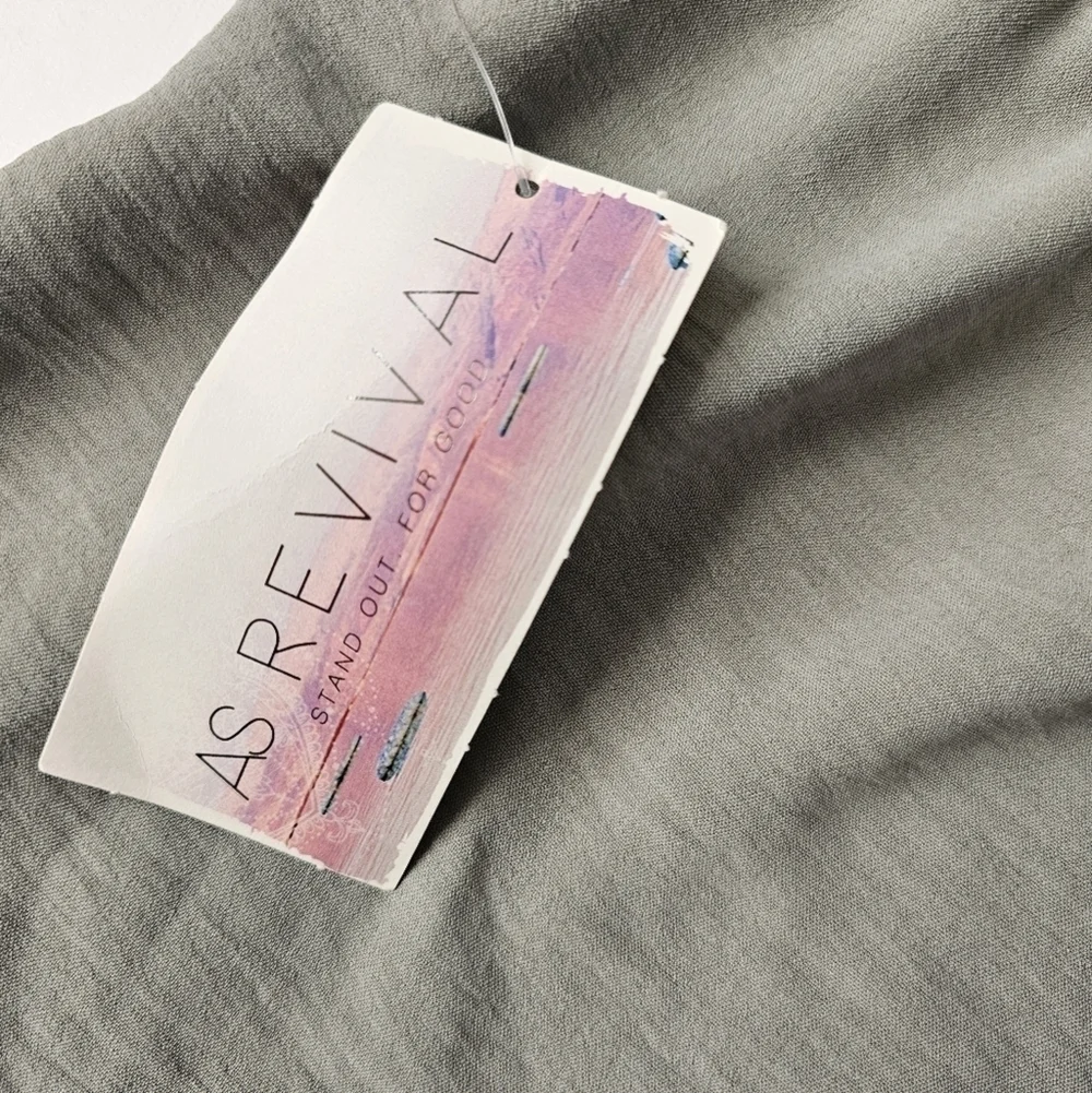 NWT Altar'd State Revival Sage Green Loose Athletic Running Shorts